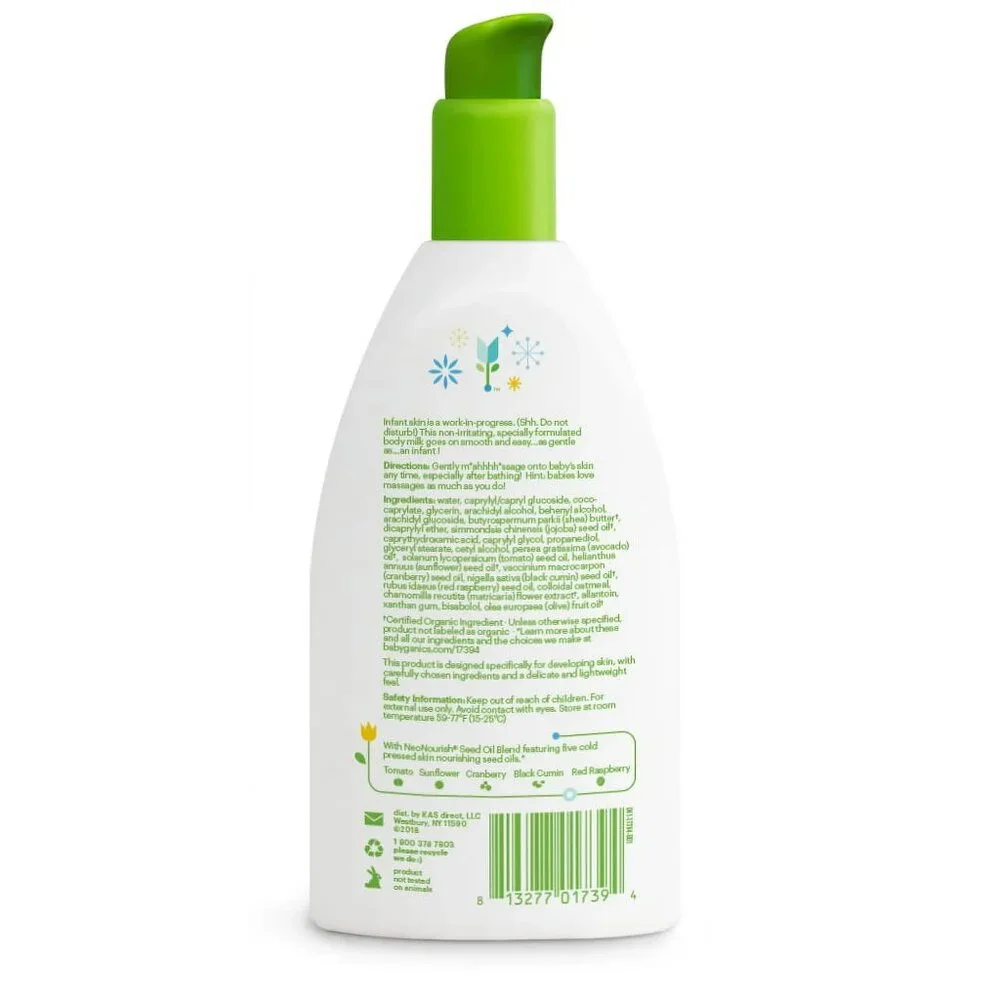Babyganics Infant Fragrance-Free Moisturizer Soft and Light 8oz